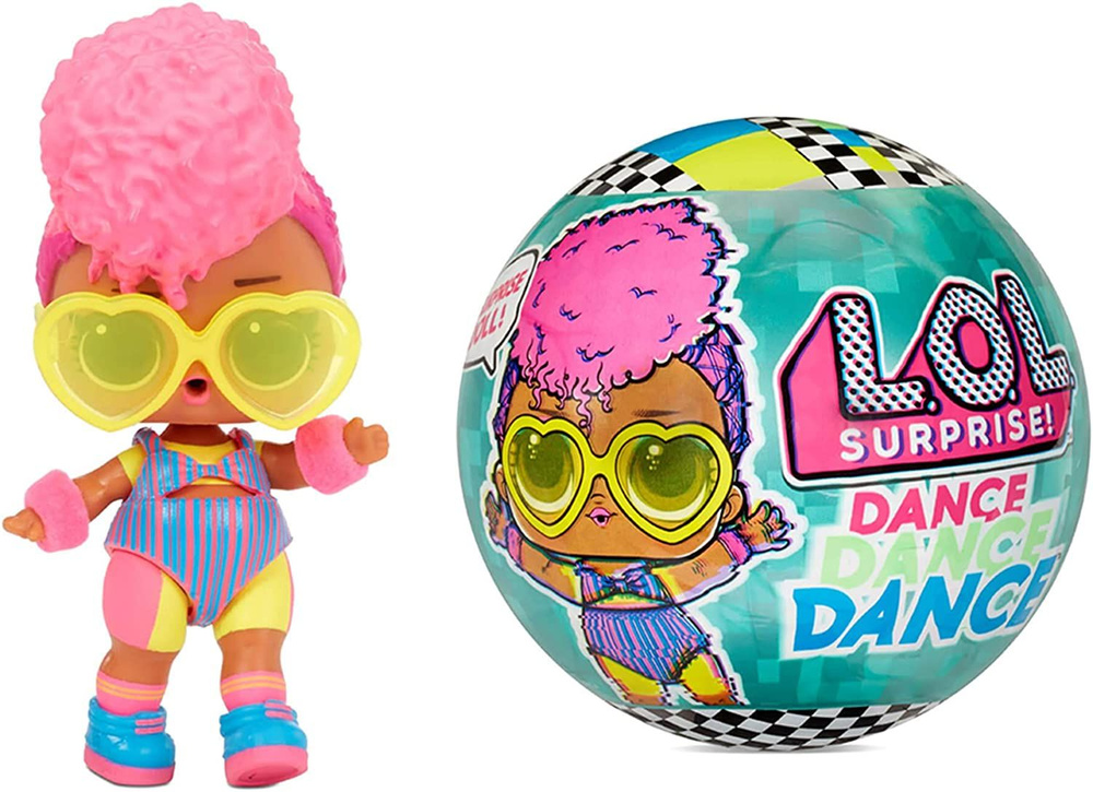 Кукла L.O.L. Surprise! Dance неон Series, шарик, серия данс, светится в темноте.  #1