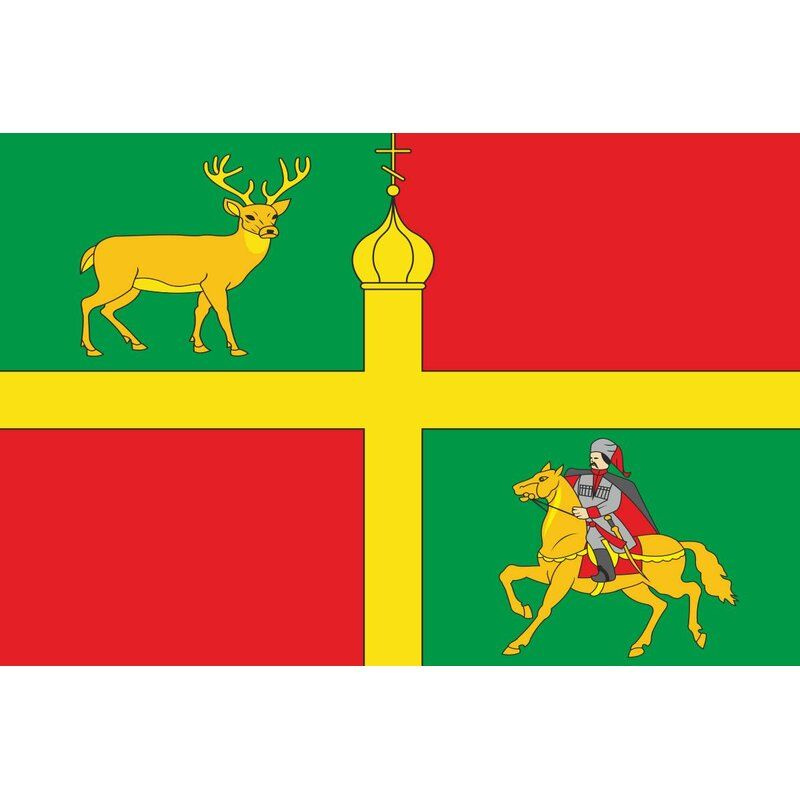 Флаг Красноармейского района (Краснодарский край). Размер 135x90 см.  #1