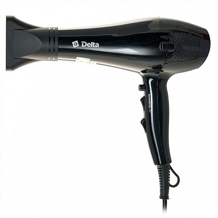 Delta Фен для волос DL-0938 2200 Вт, скоростей 2, кол-во насадок 1, черный  #1