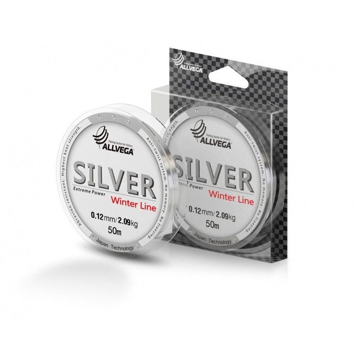 Леска монофильная  "Silver" 50м 0,12мм, 2,09кг #1