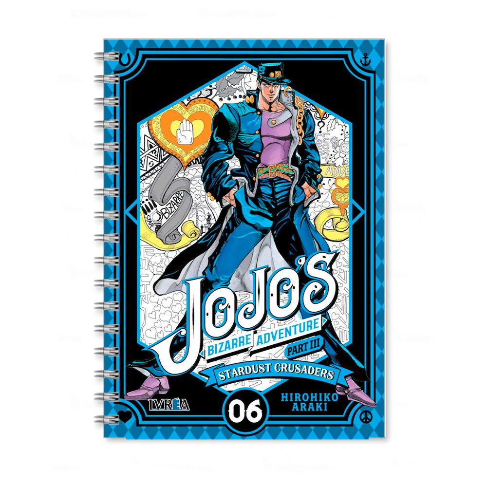 Скетчбук по аниме JoJo (Джо Джо, Джотаро) А5 40 листов #1