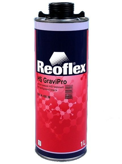 Антикоррозийный состав REOFLEX HS GraviPro черный антигравий, евробаллон 1 л., RX N-09  #1