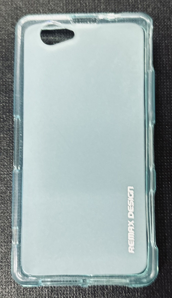 Чехол накладка силиконовая для Sony Xperia Z1 Compact/Z1 Mini/D5503/M51W, голубой-матовый+защитная пленка #1