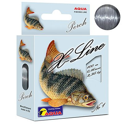 Монофильная леска для рыбалки Aqua X-Line Perch (Окунь) 0,16mm 100m ( 1 штука )  #1