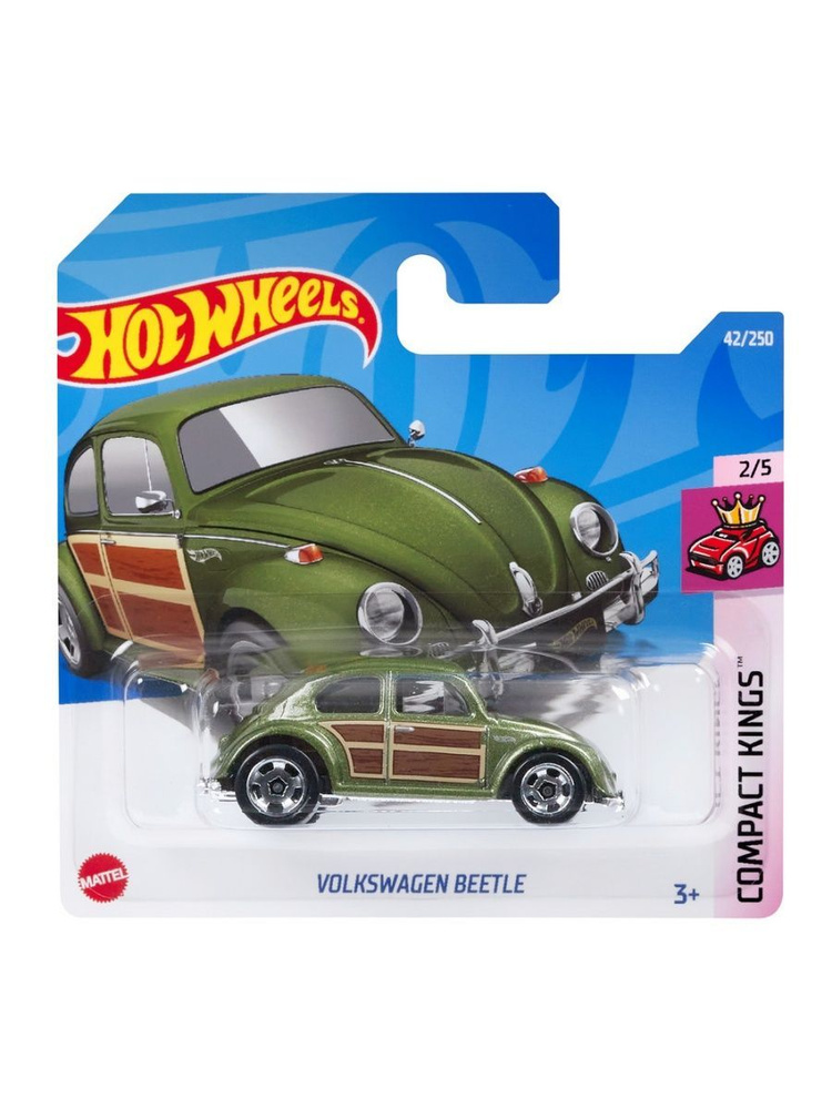 HCW88 Машинка металлическая игрушка Hot Wheels коллекционная модель VOLKSWAGEN BEETLE зеленый  #1