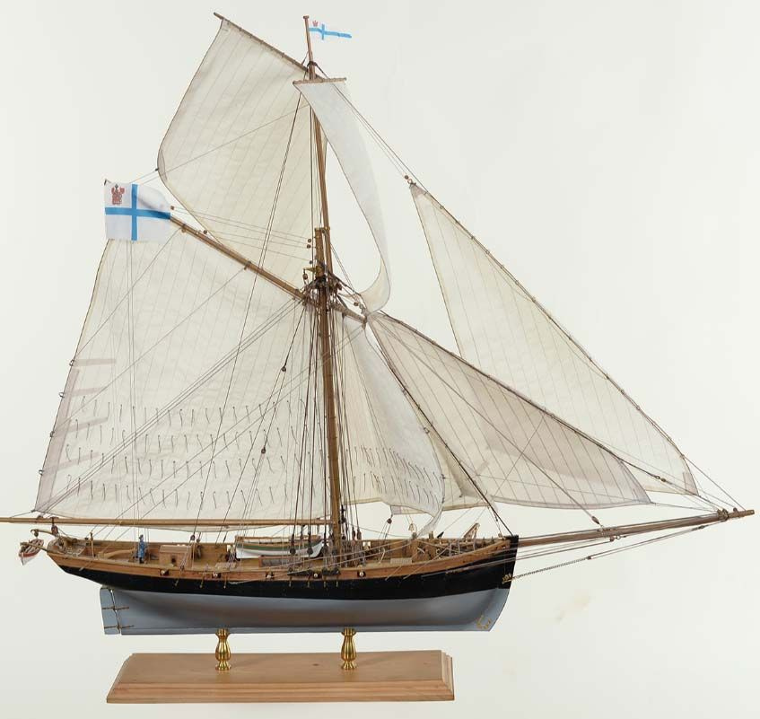 адмиральская Яхта "Орианда", Россия 1836 год, 640х540х121 мм, М.1:72, сборная модель парусного корабля, #1