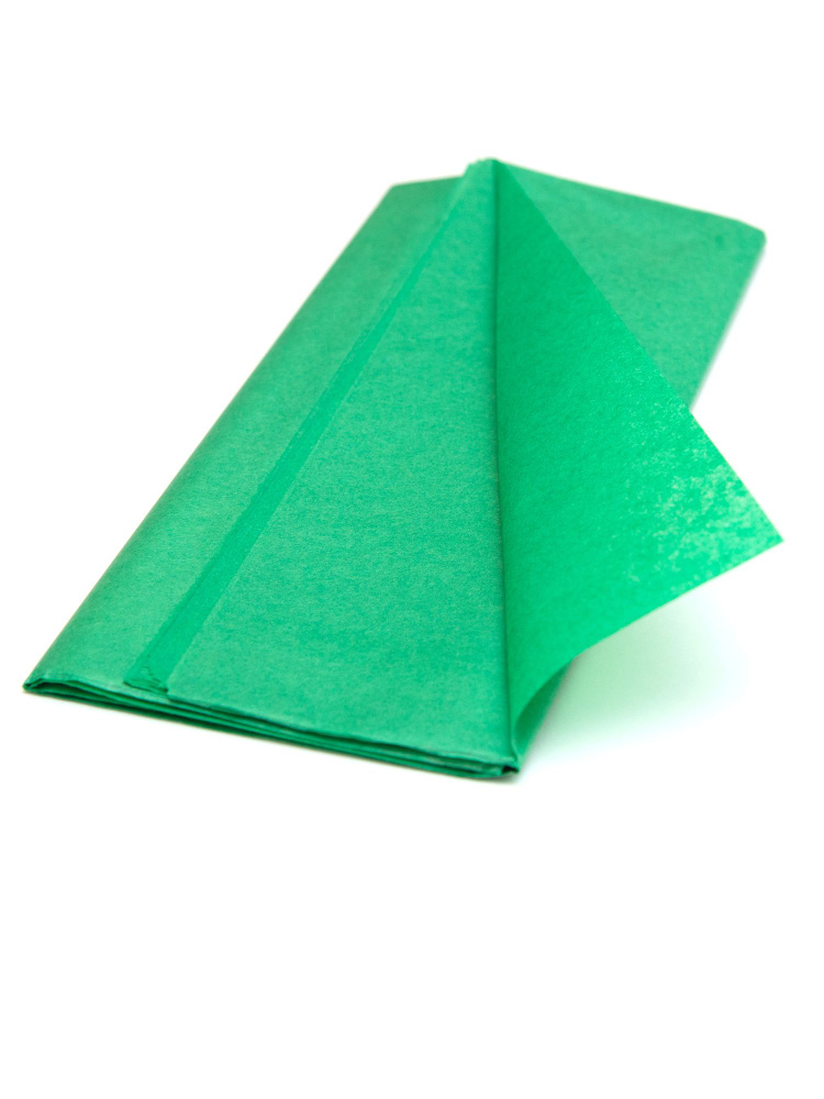 Папиросная бумага тишью 51см*66см (10шт) зеленая #1