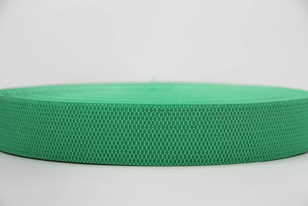 Резинка тканая декоративная "Support" 40 мм, 5 м, зеленый № 122 #1