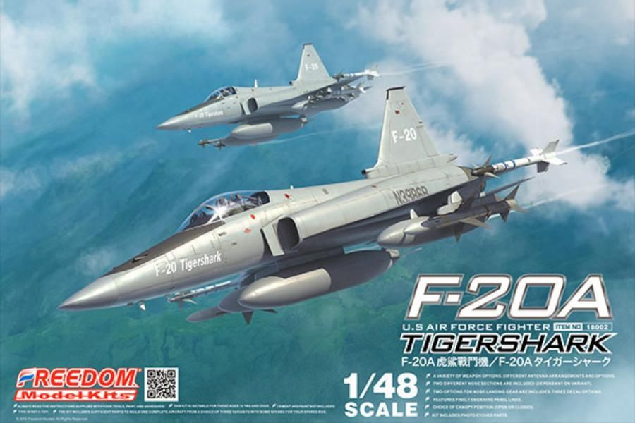 Сборная модель самолета F-20A Tigershark 18002-1, масштаб 1/48 #1