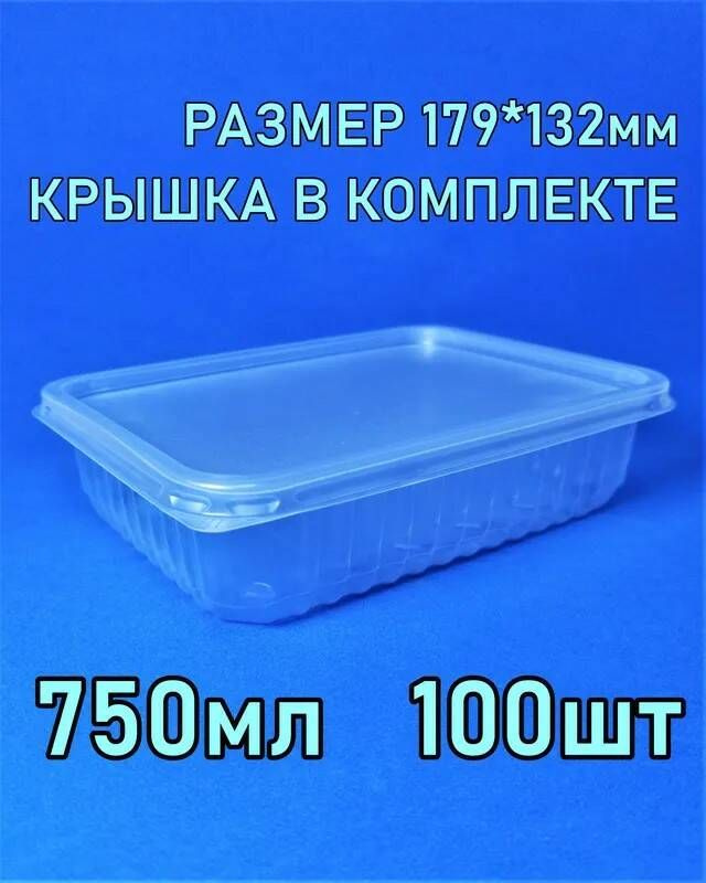 Paketsity Контейнер пищевой, 750 мл, 100 шт #1