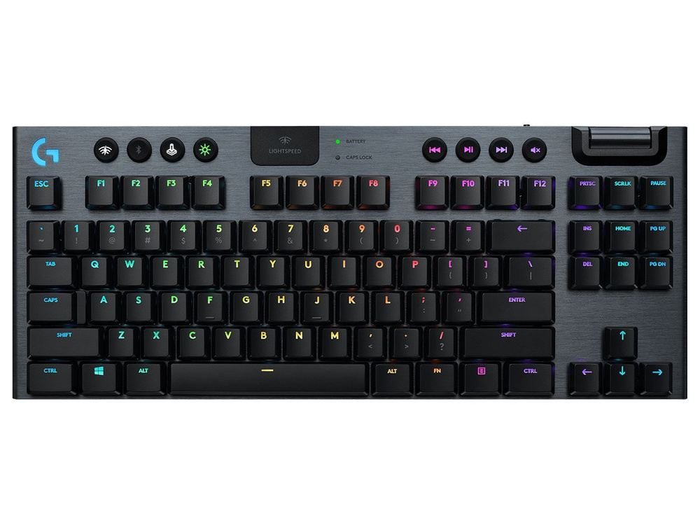 Logitech G Игровая клавиатура беспроводная Logitech G913 TKL Tactile ,black, Английская раскладка, темно-синий #1