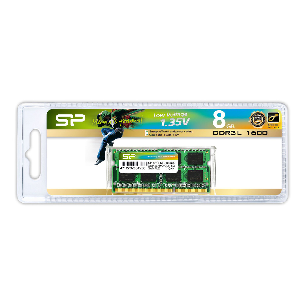 Silicon Power Оперативная память DDR3L 1600 Мгц 1x8 ГБ (SP008GLSTU160N02) #1