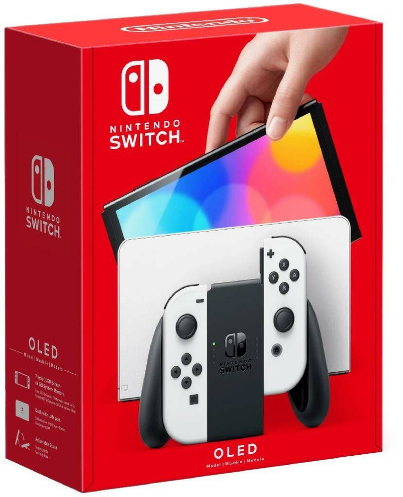 Игровая приставка Nintendo Switch OLED 64 ГБ WHITE #1