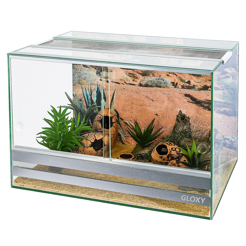 Террариум GLOXY 45х30х32см "Набор для эублефара", комплект с ...