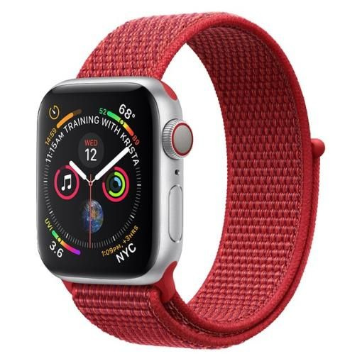 Нейлоновый тканевый ремешок для Apple Watch - SE/38-40-41 мм , красно-розовый  #1