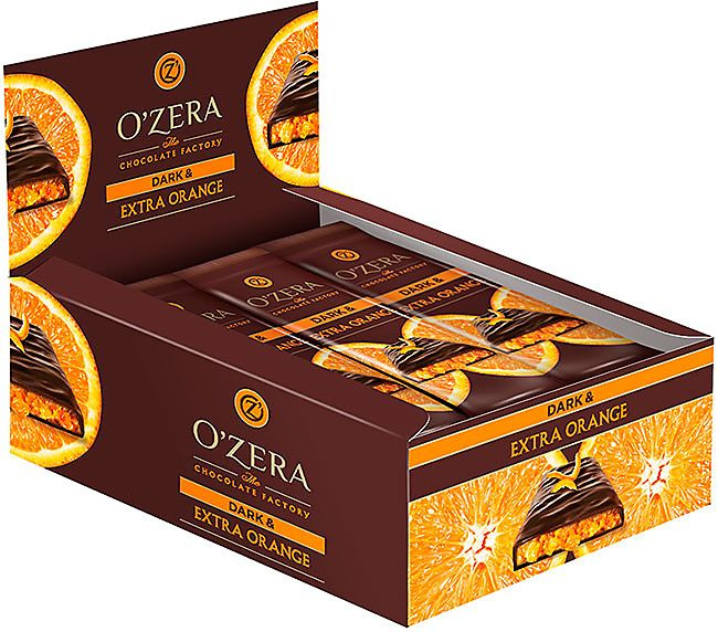 OZera, шоколад горький Dark & Extra Orange, 40г -15 шт #1