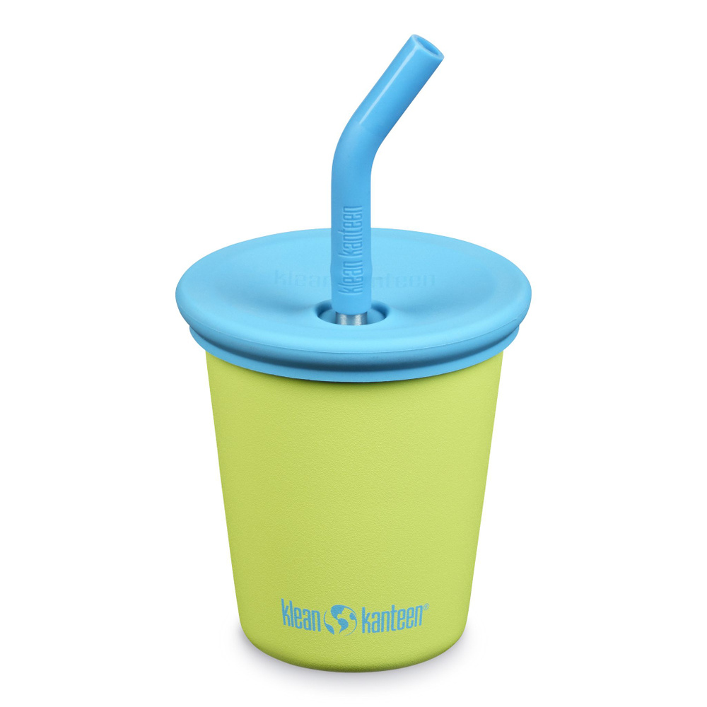 Детский стакан одностенный Klean Kanteen Kid Cup Straw Lid 10oz (296 мл) Juicy Pear с трубочкой  #1