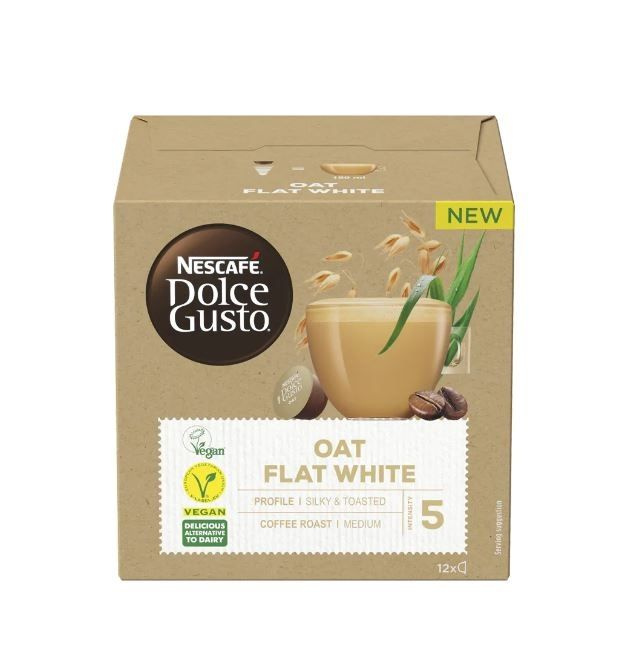 Капсулы для кофе Nescafe Dolce Gusto VEGAN OAT FLAT WHITE (12 капсул) #1