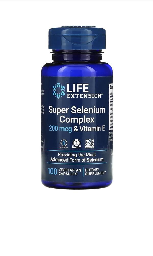 Суперкомплекс Селена с Витамином E LIFE EXTENSION Super Selenium Complex 200 mcg & Vitamin E 100 капсул #1