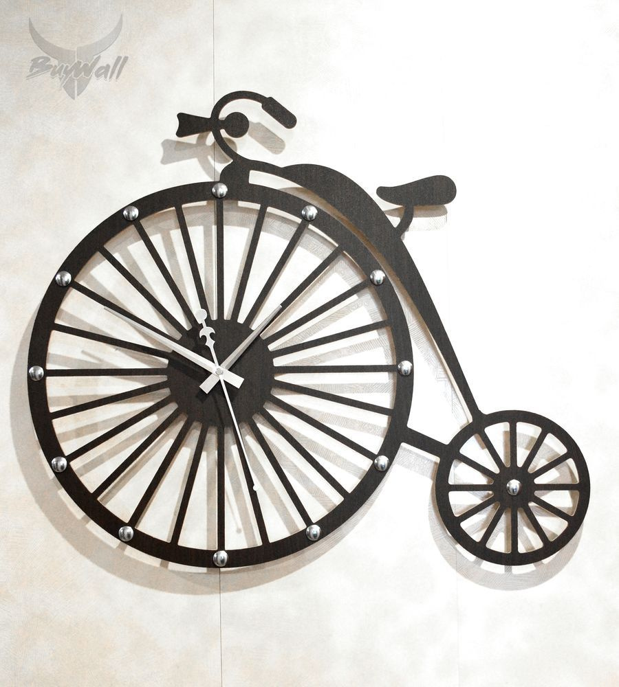Часы настенные Велосипед в лофт стиле #1