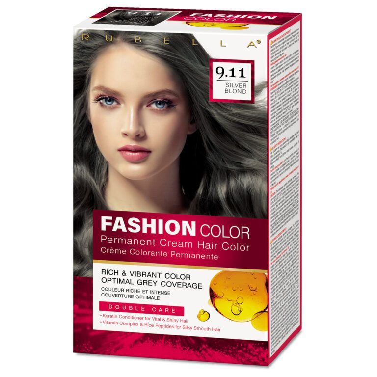 RUBELLA Fashion Color Краска для волос тон 9.11 Silver Blond 50мл #1