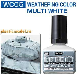 Gunze Sangyo Mr. Hobby Краска 40 мл Mr. Weathering COLOR WC05 MULTI WHITE #1