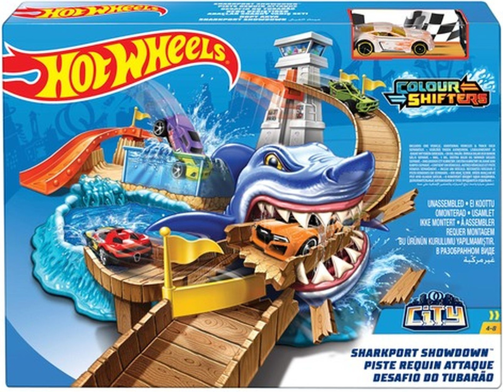 Игровой трек Mattel Hot Wheels City Атака акулы, BGK04 #1