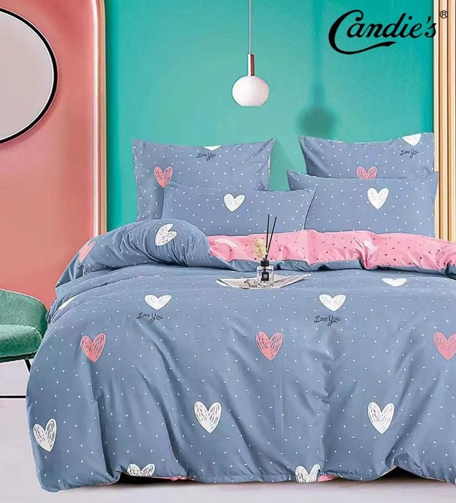 Home Textile Комплект постельного белья, Сатин, Семейный, наволочки 50x70, 70x70  #1