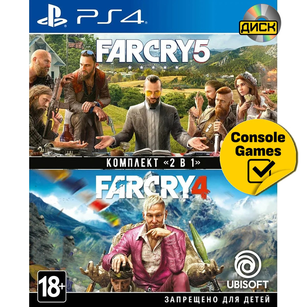 Игра Far Cry 5 + Far Cry 4 (PlayStation 4, Английская версия, Русская  версия) купить по низкой цене с доставкой в интернет-магазине OZON  (1246654388)