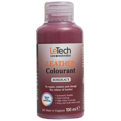 LeTech Expert Line Краска для кожи (Leather Colourant) Bordeaux, 100мл #1
