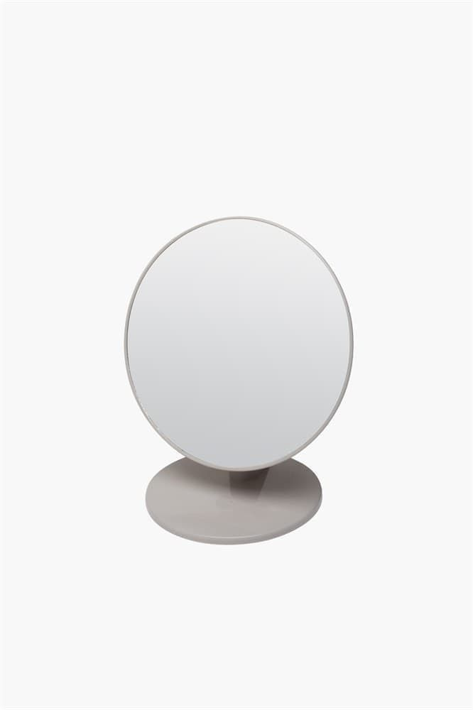Зеркало Dewal Beauty настольное, в серой оправе, на пластиковой подставке, 20*23.5 см.  #1