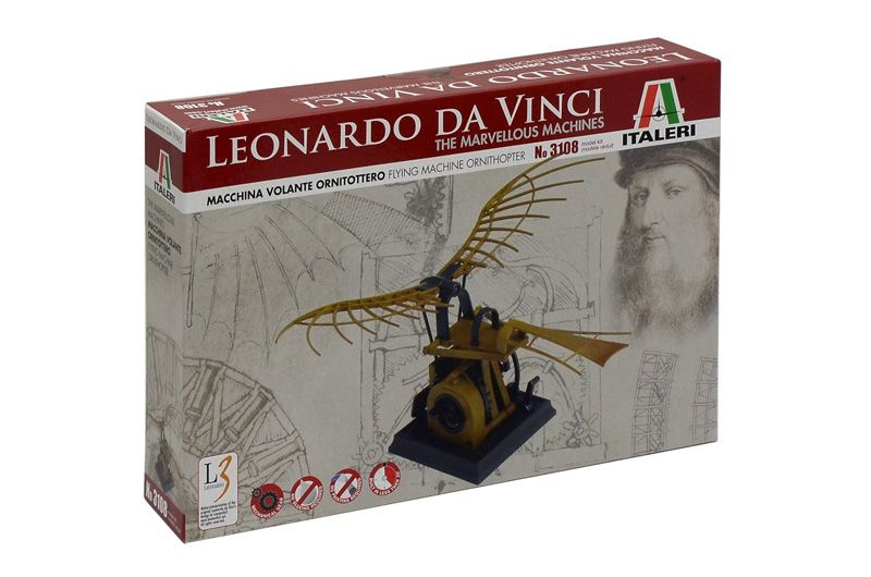 Сборная модель Italeri 3108ИТ Летающая машина Леонардо #1