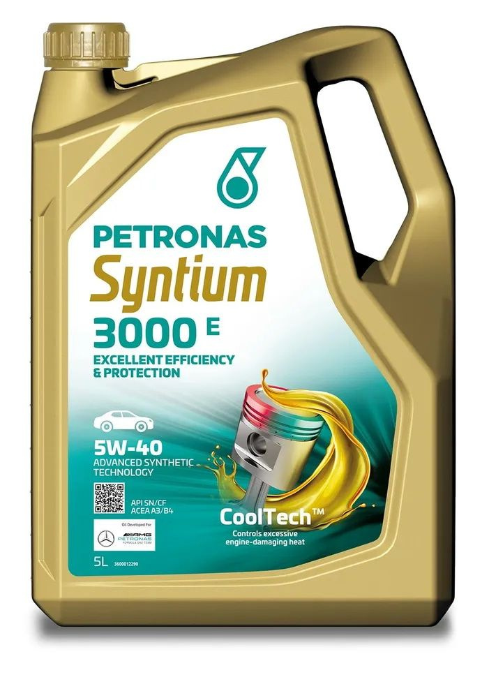 PETRONAS SYNTIUM 3000 E 5W-40 Масло моторное, Синтетическое, 5 л #1