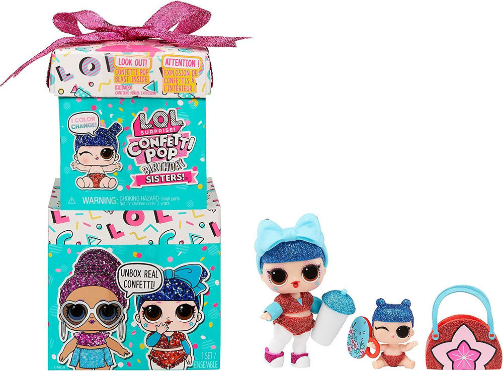 Кукла L.O.L. Surprise! Confetti Pop Сестрички набор из 2х кукол #1