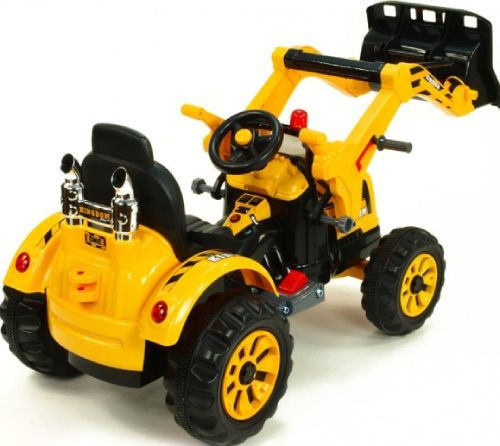 Детский электромобиль трактор на аккумуляторе 12V / желтый - JS328A-Y  #1