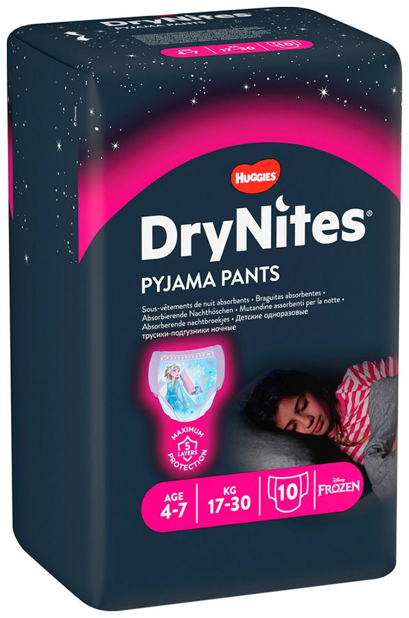 Трусики Huggies DryNites для девочек 4-7 лет, 10 шт. #1