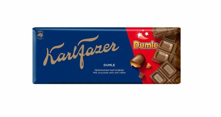 Karl Fazer Dumle Молочный шоколад из Финляндии, 180гр #1
