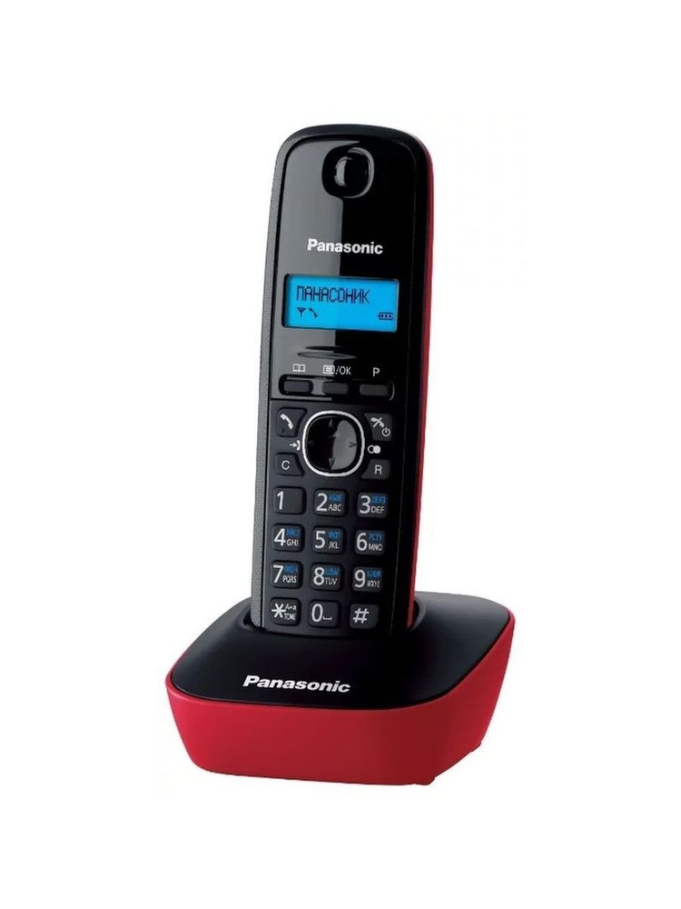 Радиотелефон Panasonic KX-TG1611 RUR красный #1