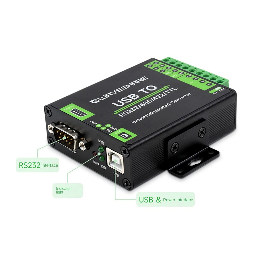Waveshare FT232RNL Промышленный цифровой изолированный преобразователь ...
