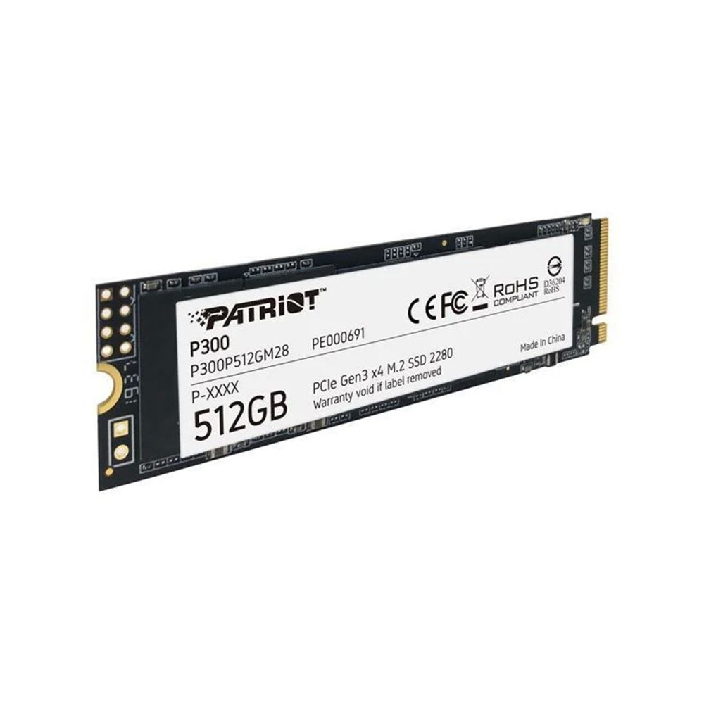 Patriot Memory Внутренний SSD-диск Твердотельный накопитель SSD Patriot P300 512GB M.2 NVMe PCIe 3.0x4 #1