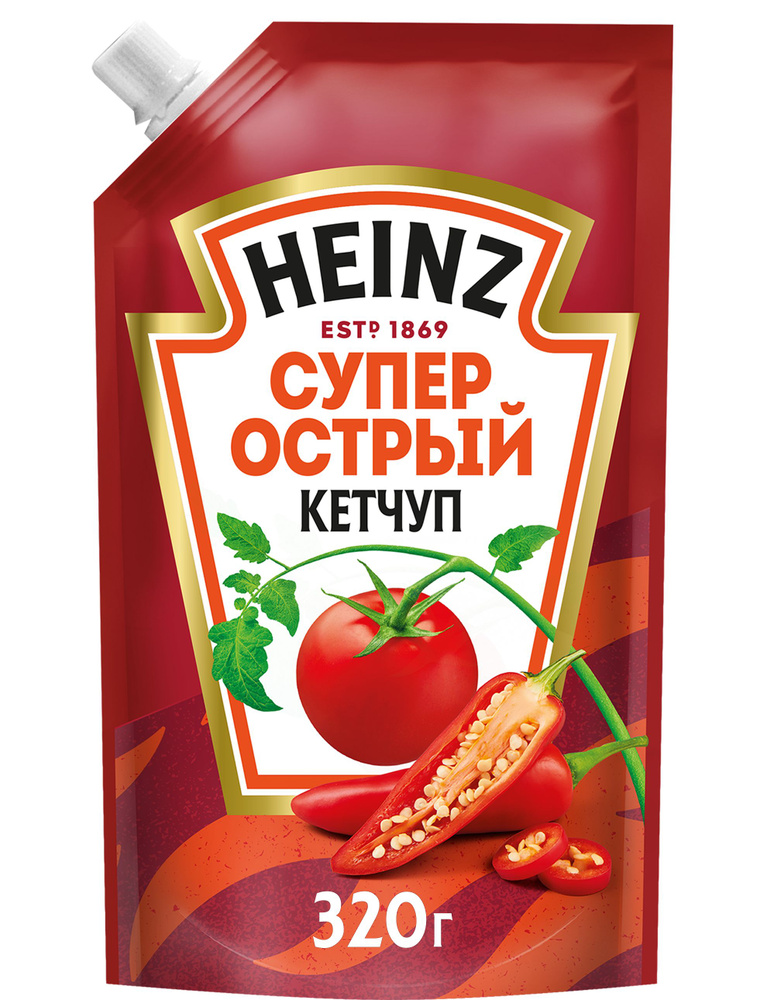 Кетчуп Heinz Супер острый, томатный, 320 г #1