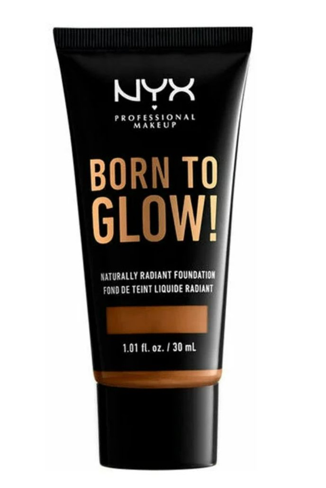 NYX professional makeup Тональный крем Born to glow!, 30 мл, оттенок: Warm Mahogany  #1