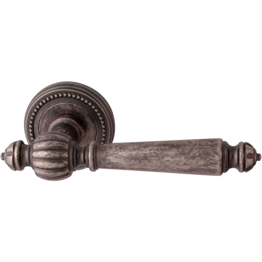 Дверная ручка на розетке Melodia Mirella 235L античное серебро #1