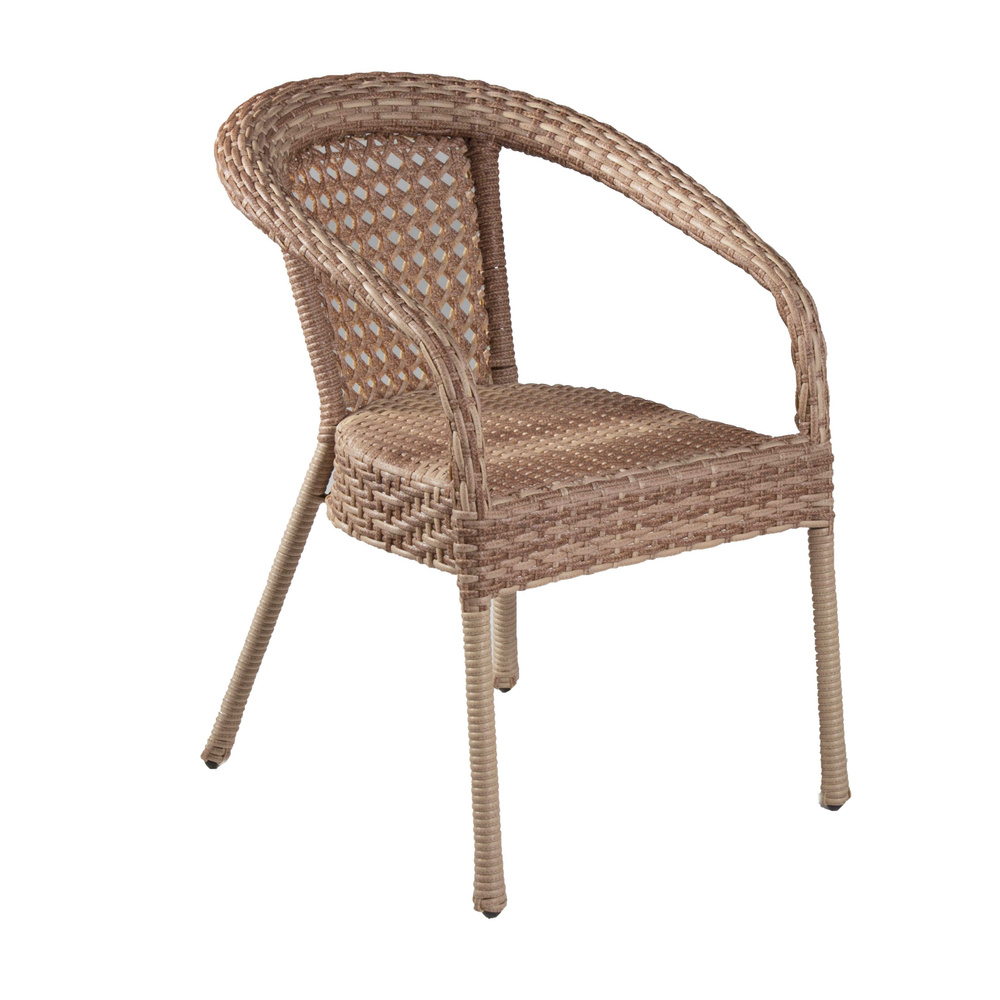 Садовое кресло, Сталь, Искусственный ротанг (пластик), 60х53х80 см, 2 шт  #1