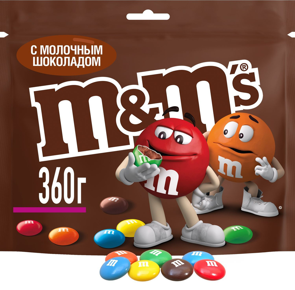 Драже M&M's с молочным шоколадом 360 г #1