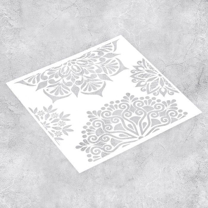 Арт Узор, Трафарет для творчества "Мозайка", пластик, 15 x 15 см, 3 ...