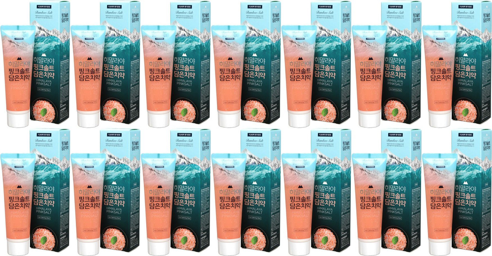 Зубная паста Perioe Himalaya Pink Salt Ice Calming Mint, комплект: 14 упаковок по 100 г  #1