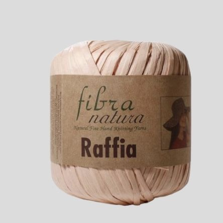 Пряжа Fibra Natura Raffia (116-23 Кораллово-розовый), 1 моток/40г, 90м/100% целлюлоза  #1