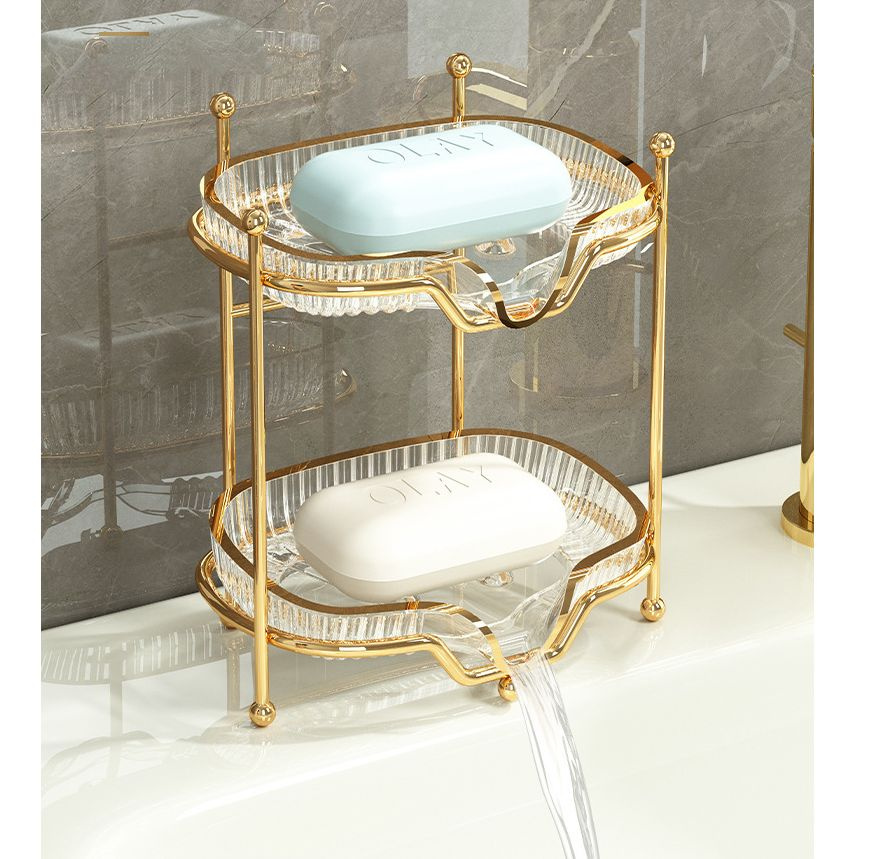 Двойная мыльница-держатель со сливом MyPads для ванной и кухни, идеально пишется в любой интерьер в стиле #1