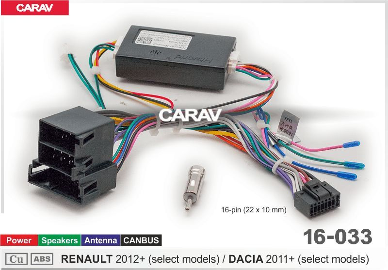 Адаптер CARAV 16-033 дополнительное оборудование для подключения 7/9/10.1 дюймовых автомагнитол на автомобили #1